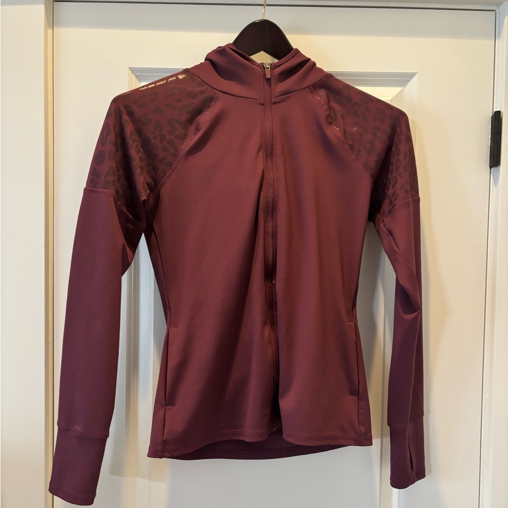 Marika Deep Berry Zip-Up Workout Jacket